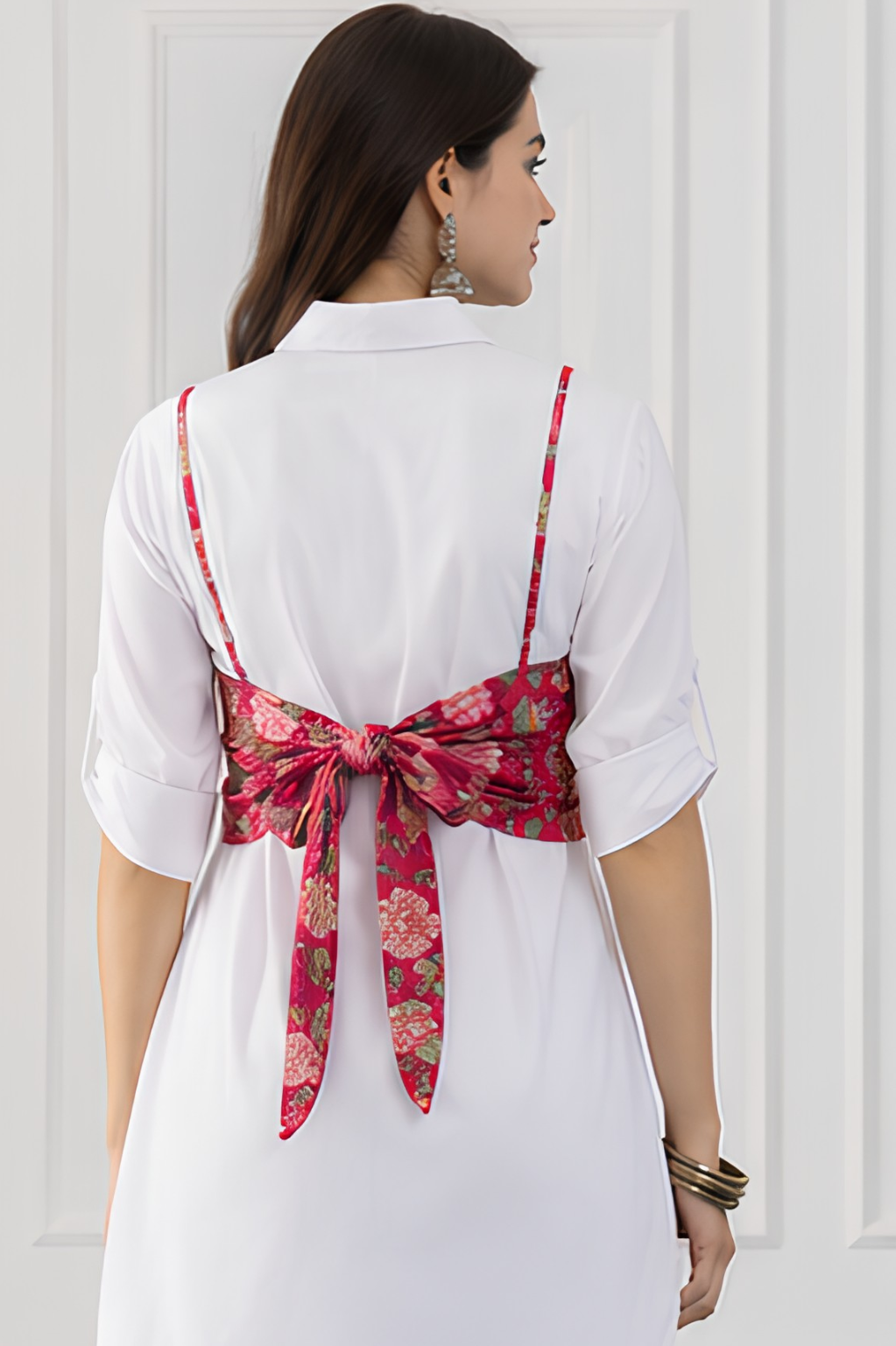 Hot Pink Tie-Back Top