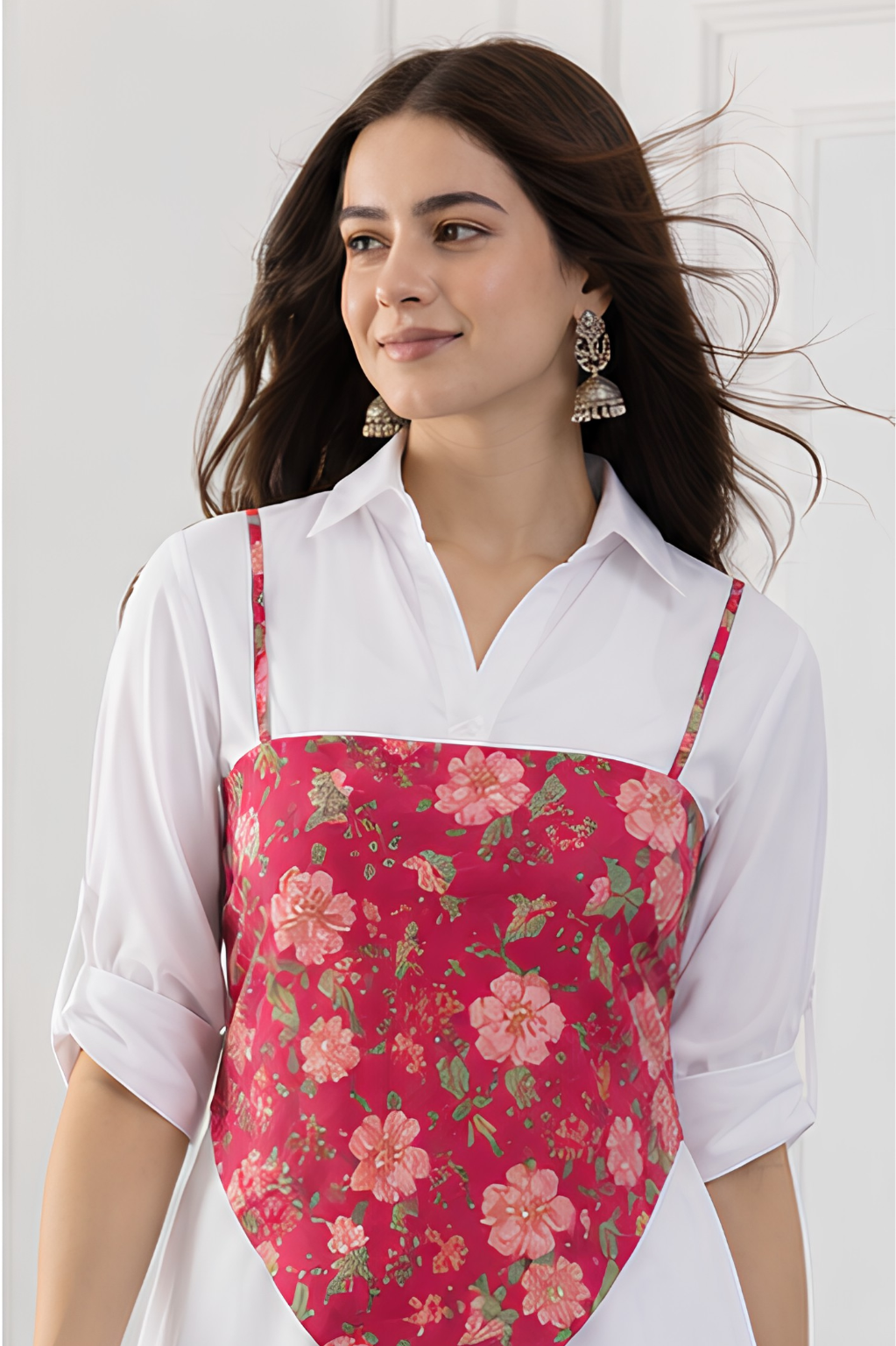Hot Pink Tie-Back Top