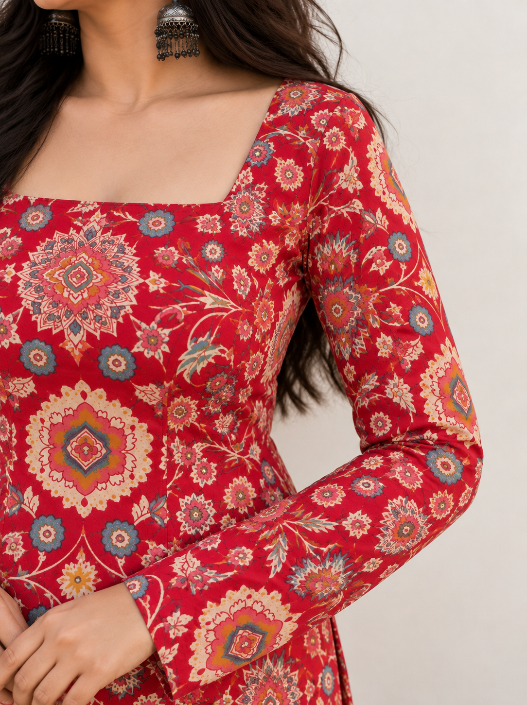 Amaya Red Long Kurti