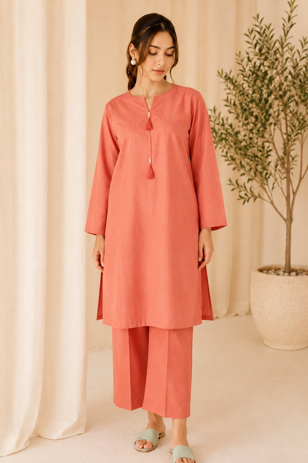 Peach Co-ord set