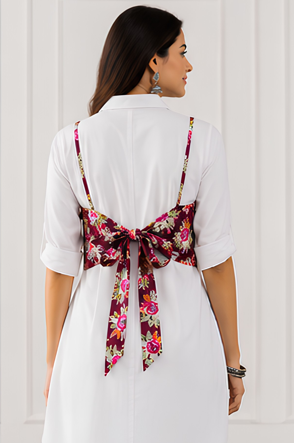 Purple Tie-Back Top