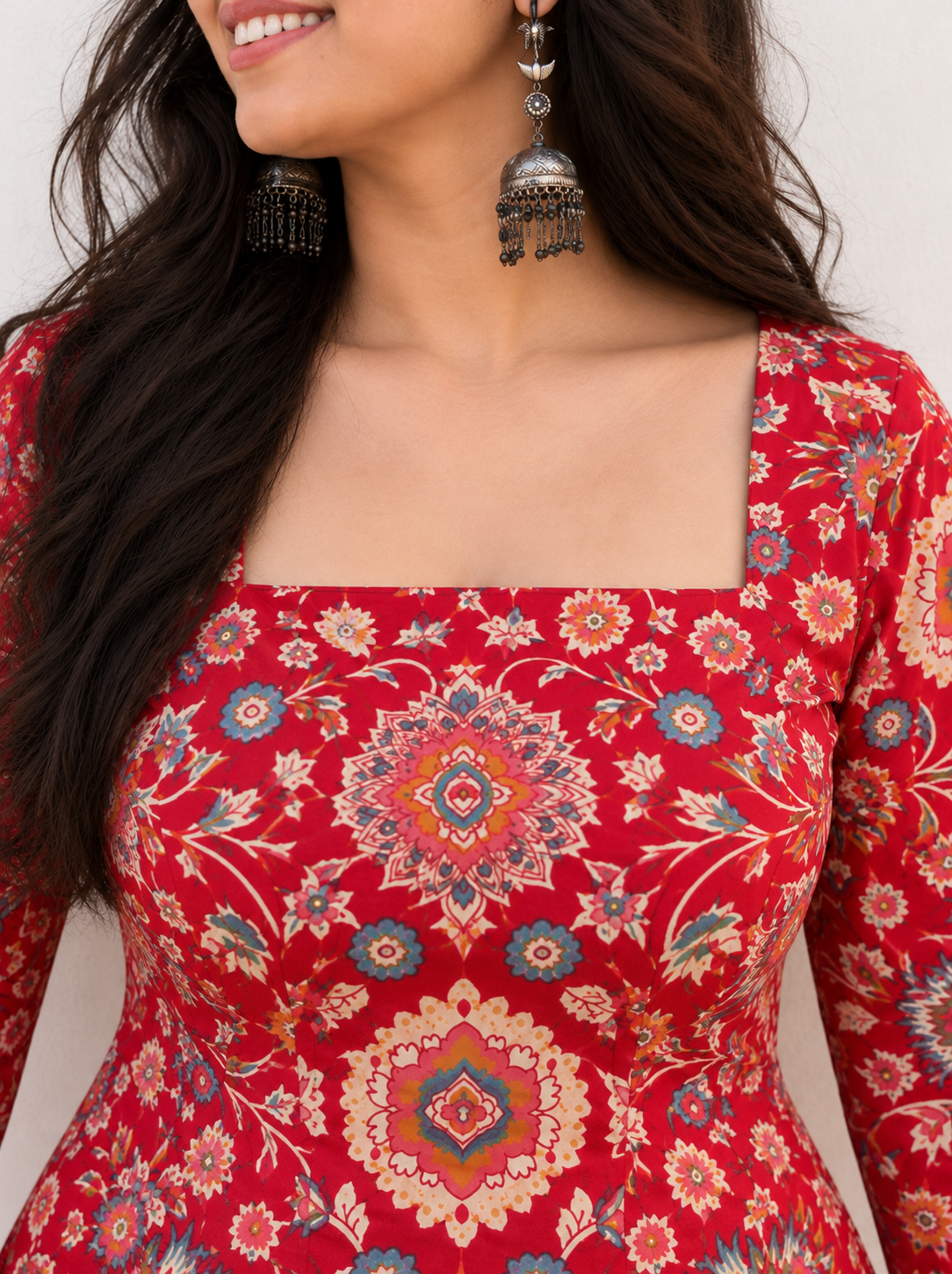Amaya Red Long Kurti