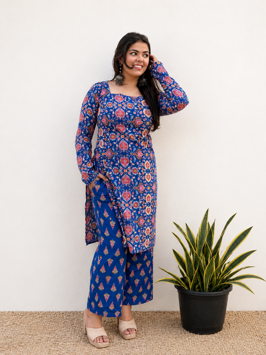 Mira Floral Set - Blue