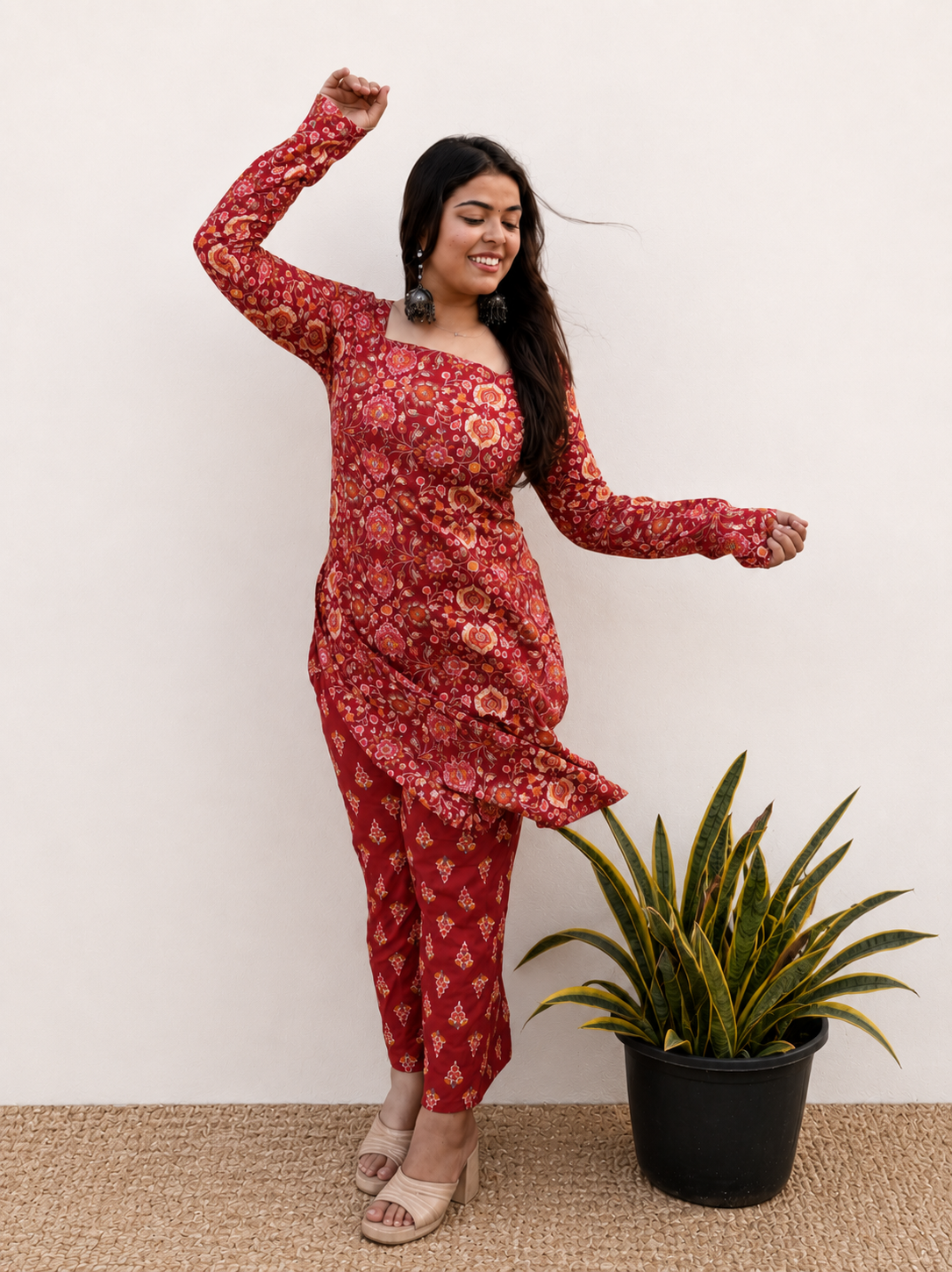 Mira Floral Set - Orange