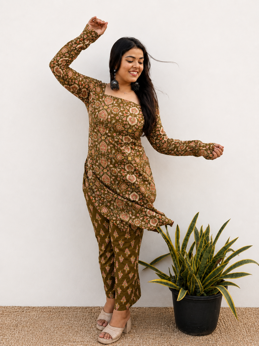 Mira Floral Set - Green