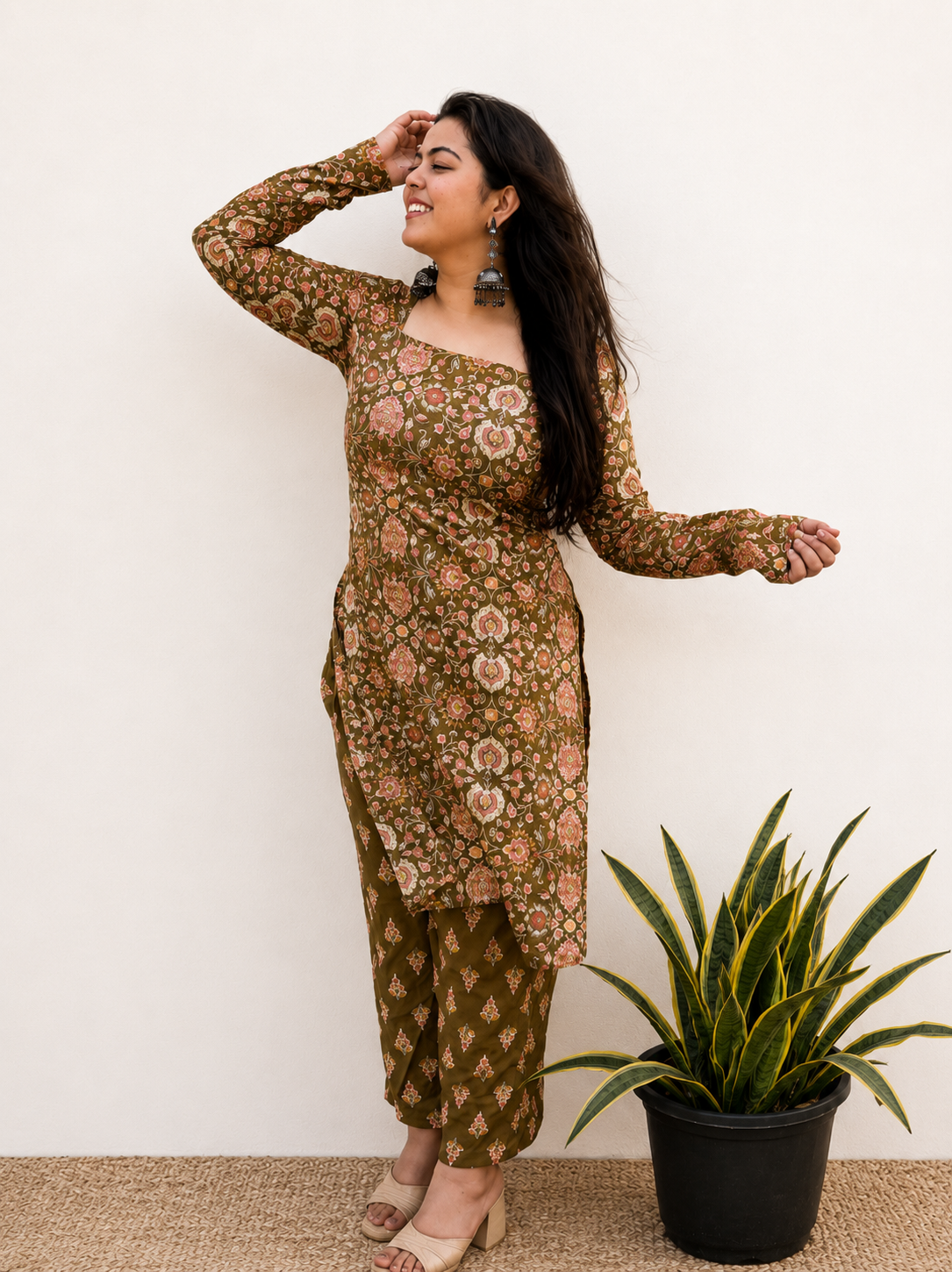 Mira Floral Set - Green