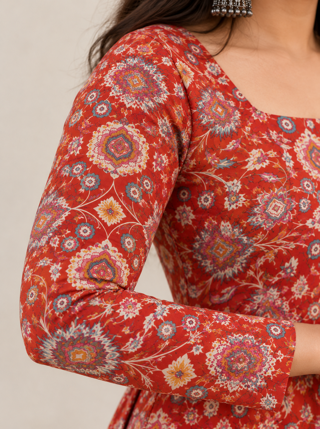 Amaya Orange Long Kurti