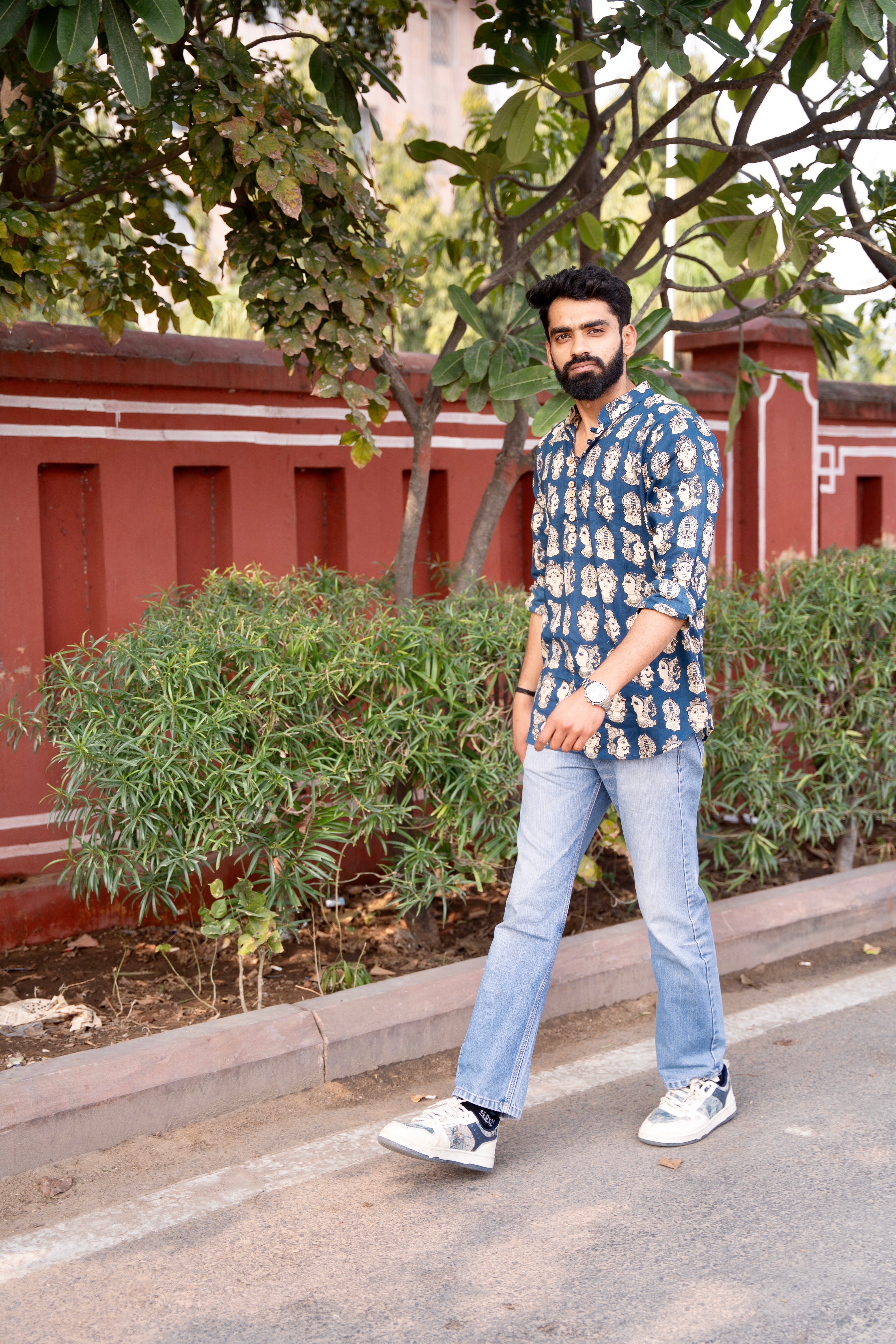shivansh blue faces kurta