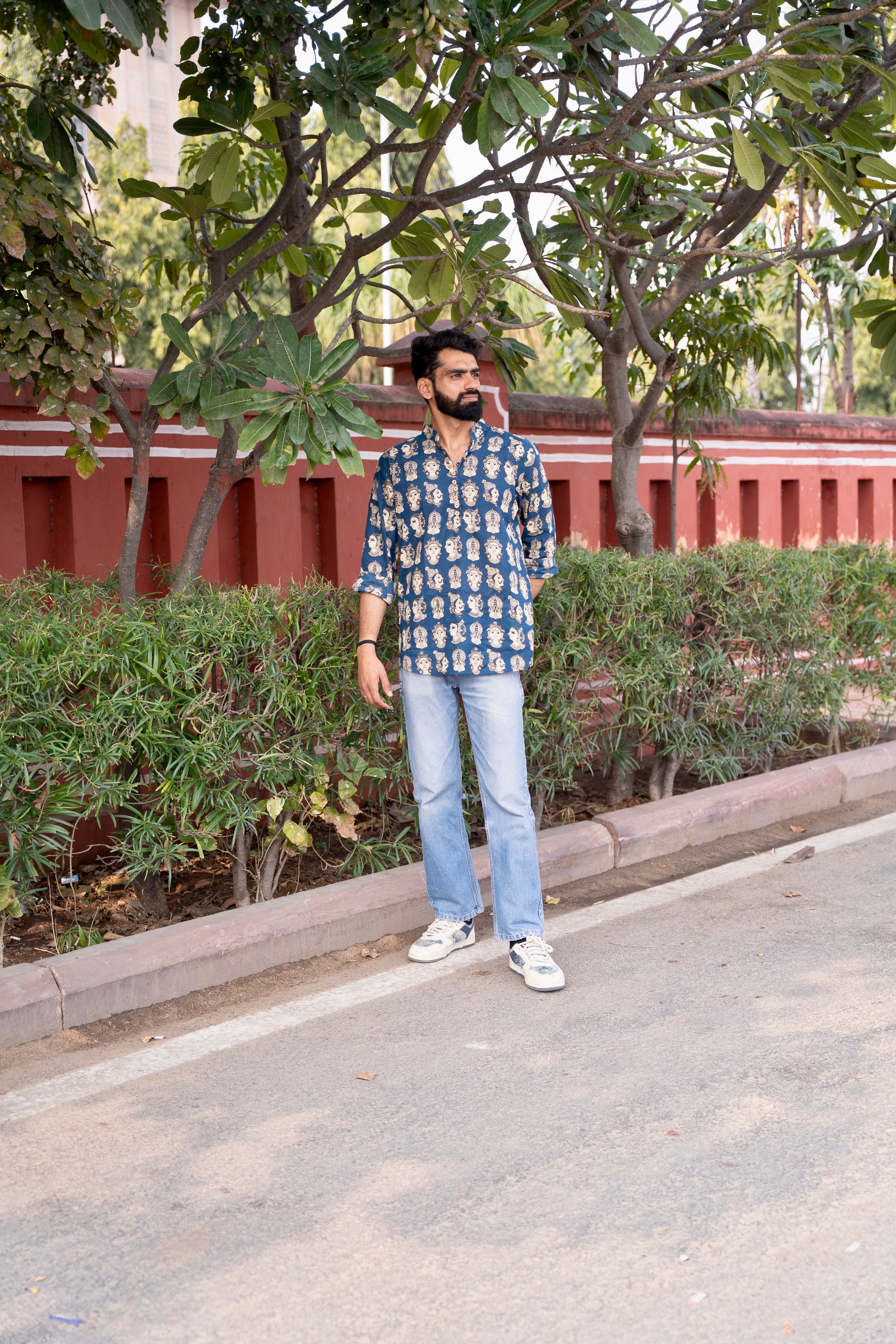 shivansh blue faces kurta