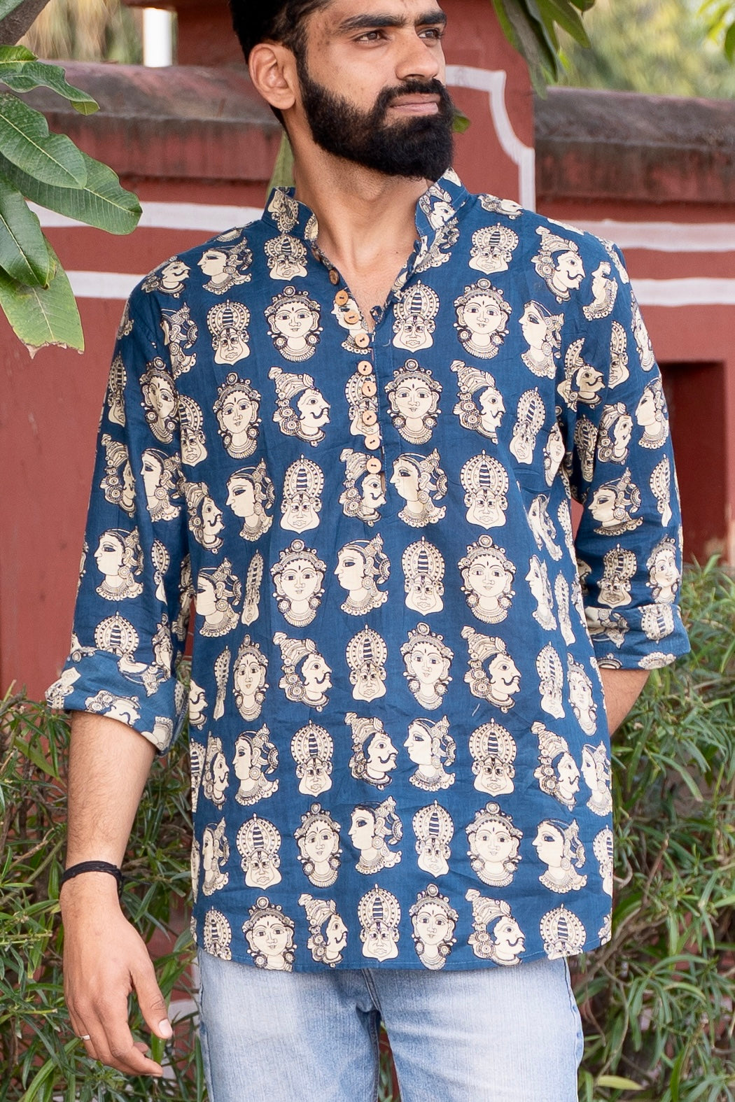 shivansh blue faces kurta