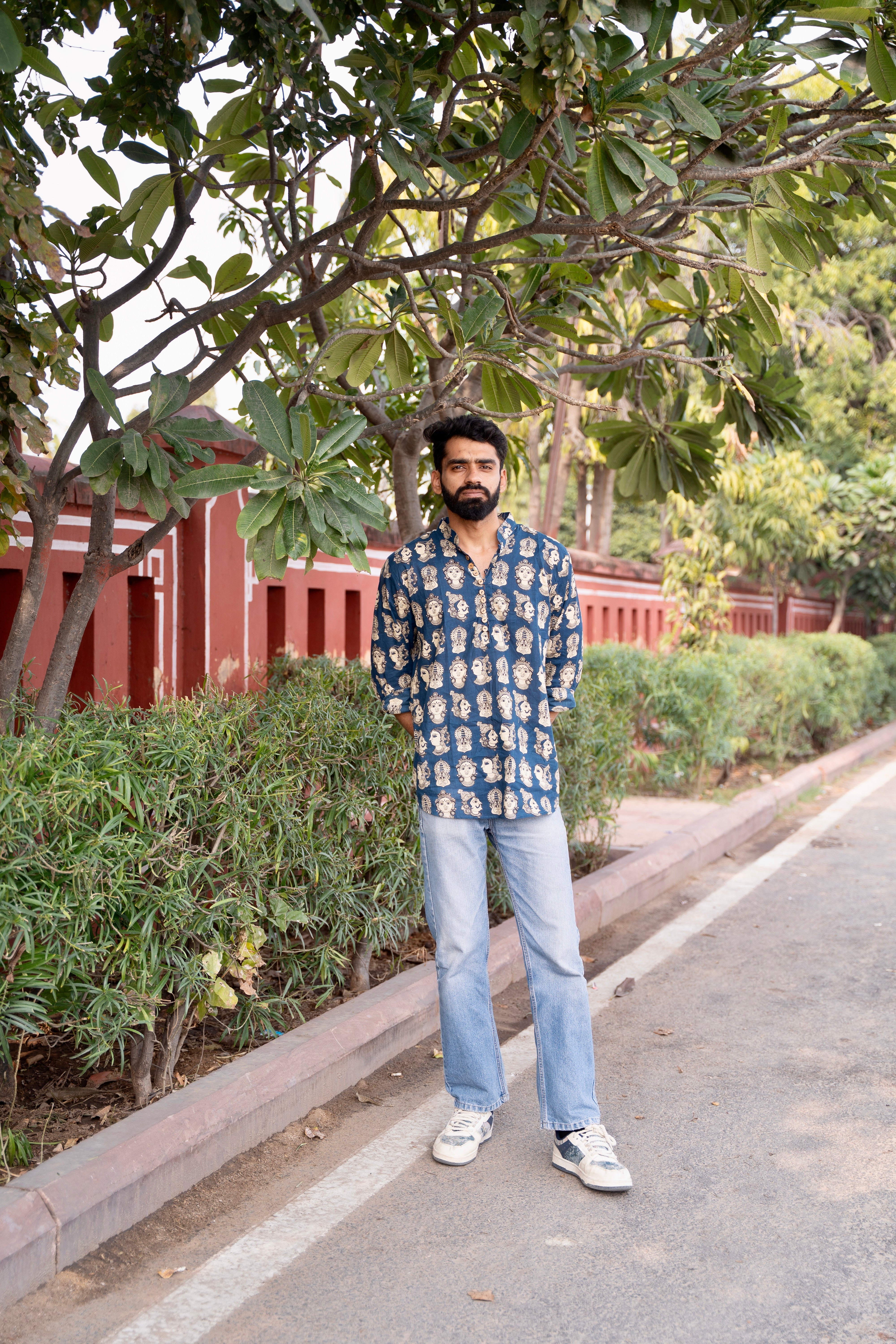 shivansh blue faces kurta