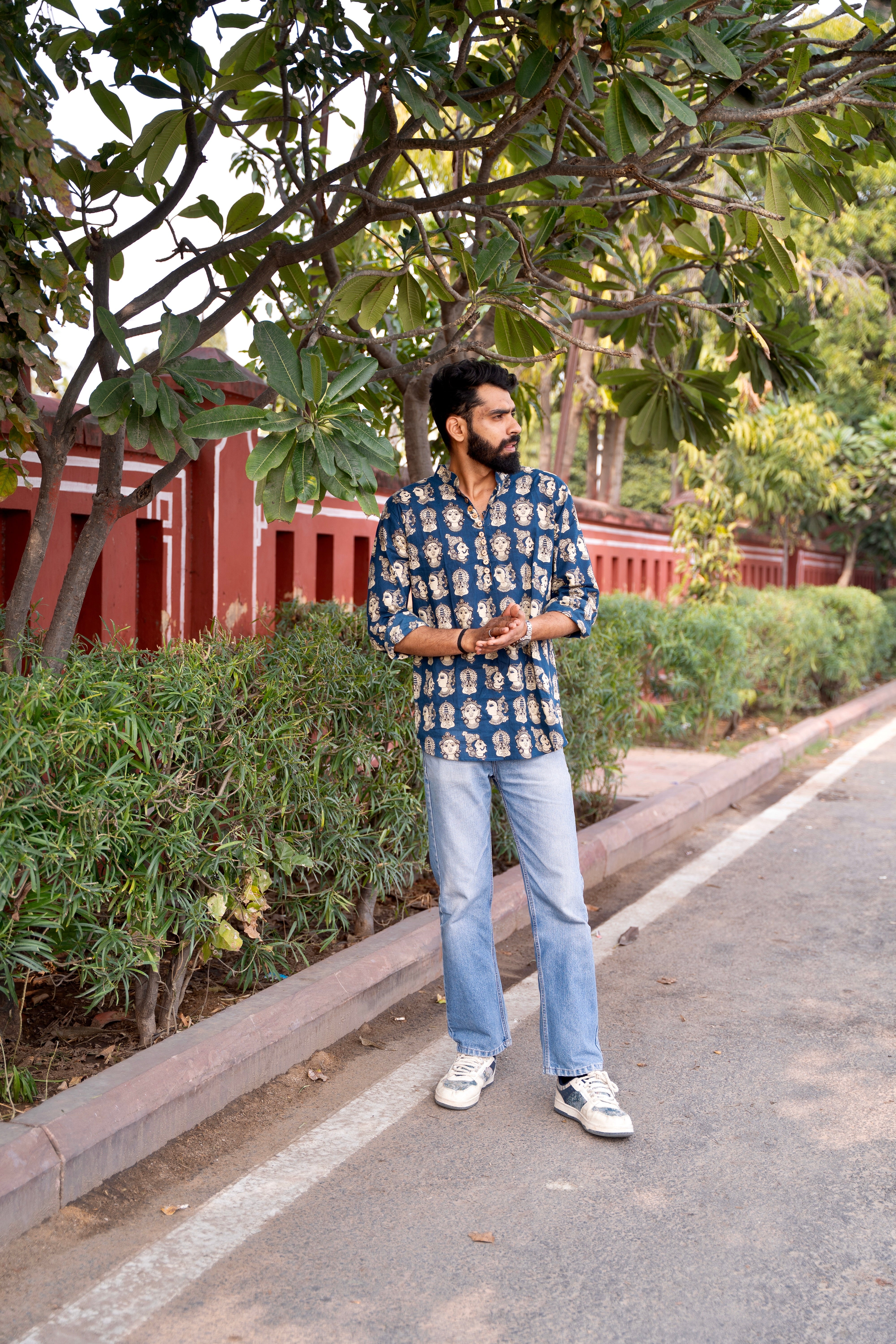 shivansh blue faces kurta