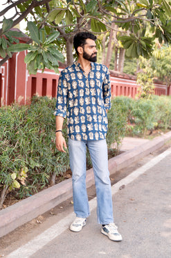 shivansh blue faces kurta