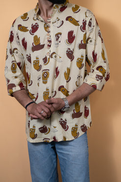 Veer Handprint Kurta