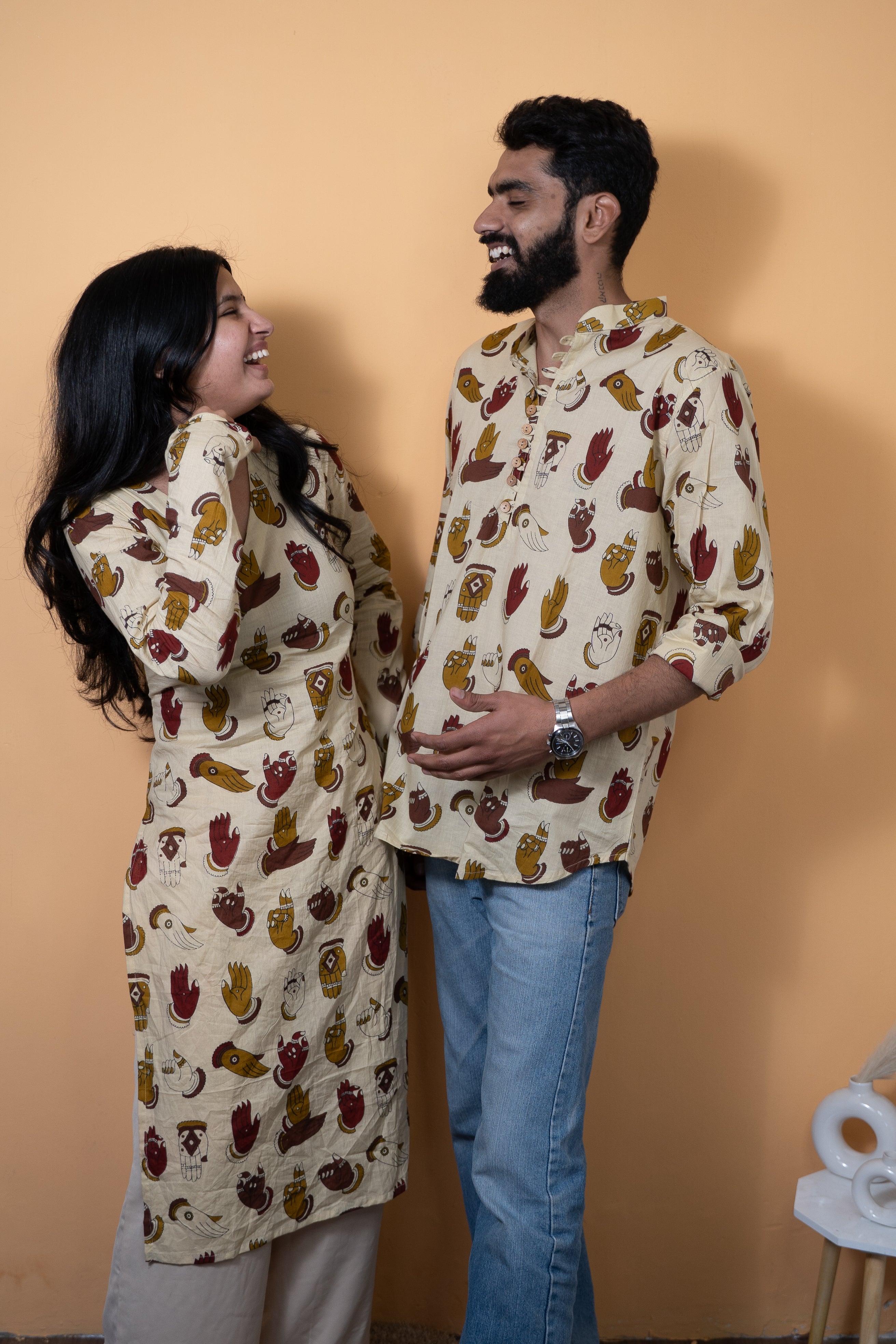 Hand Print Couple