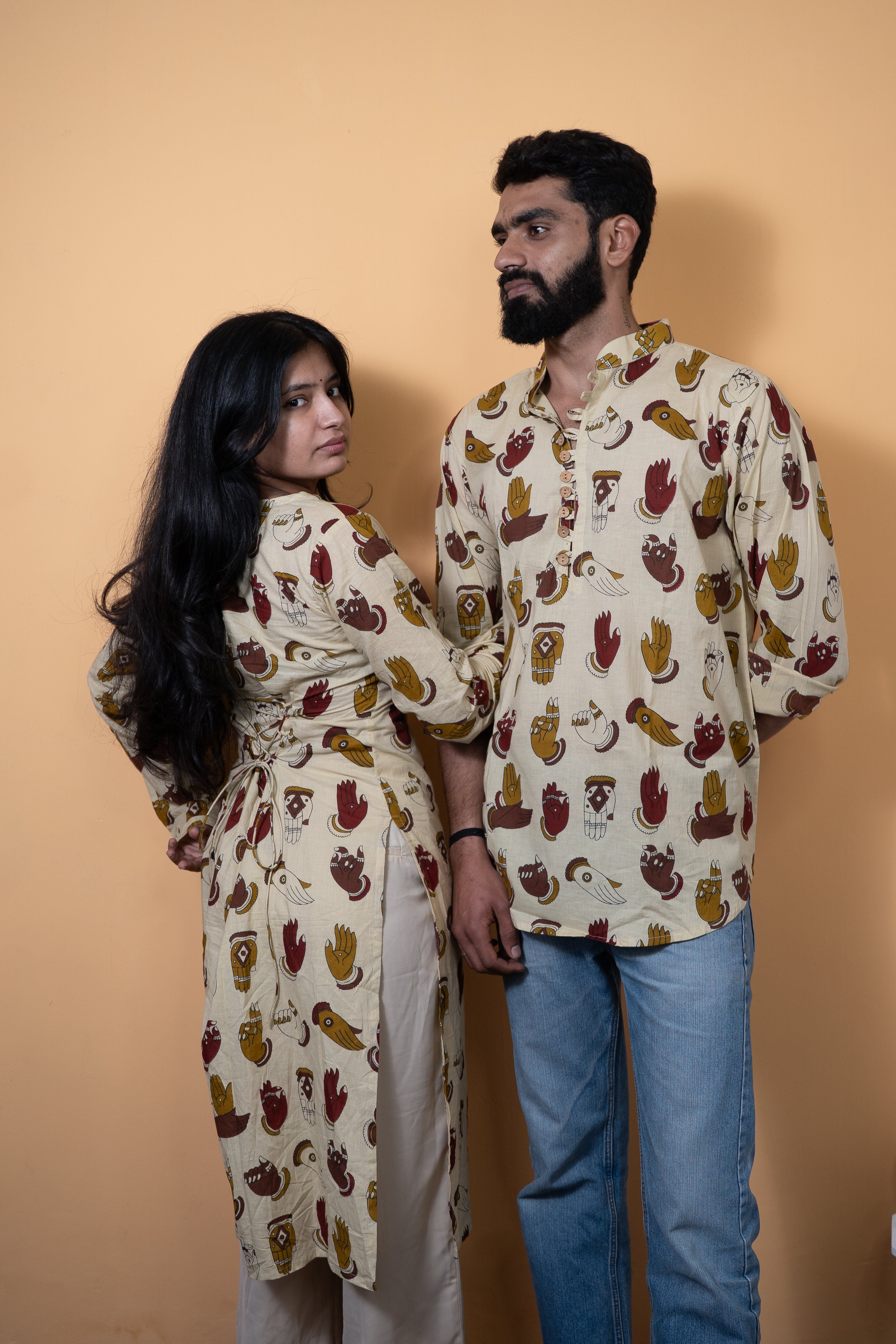 Hand Print Couple