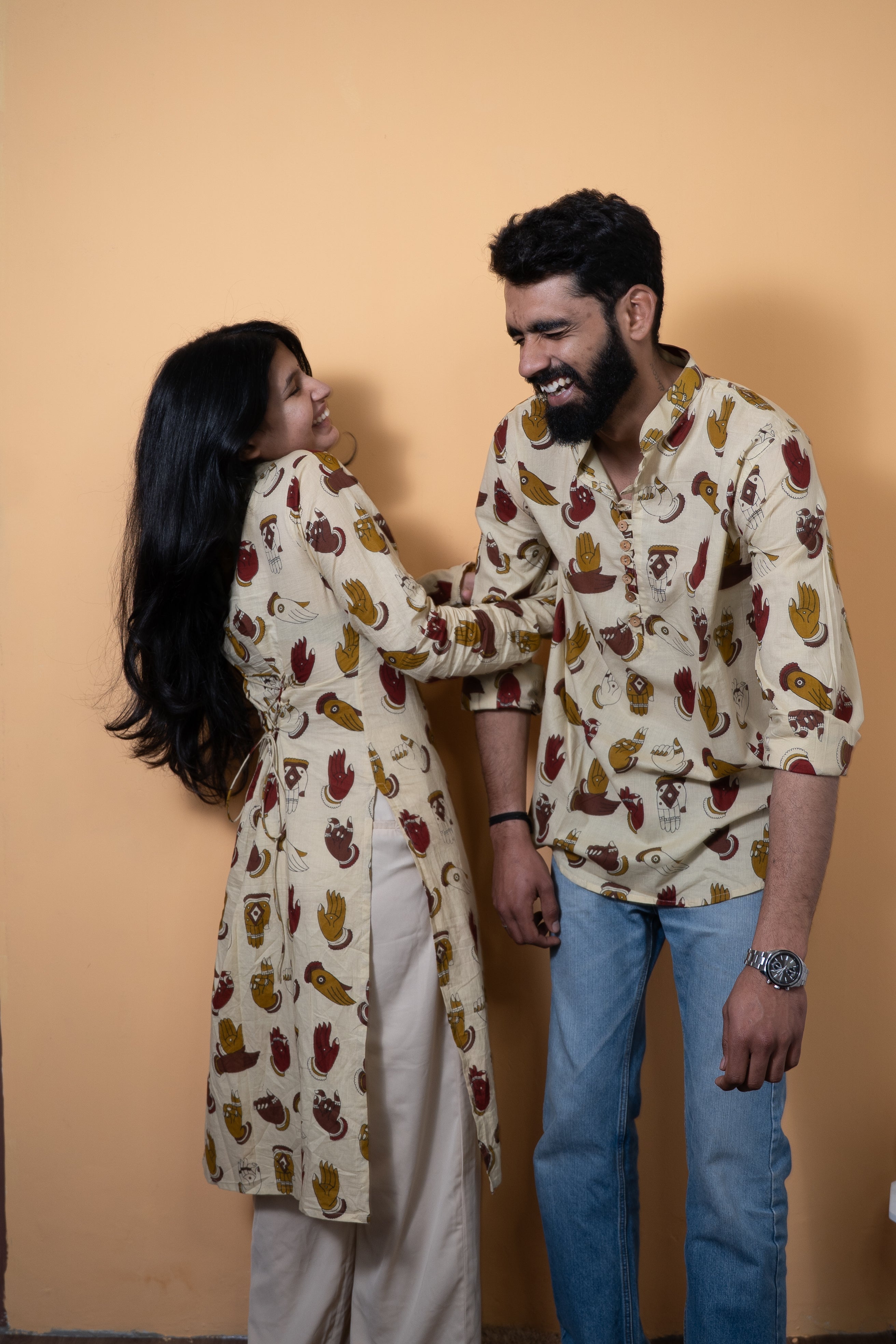 Hand Print Couple