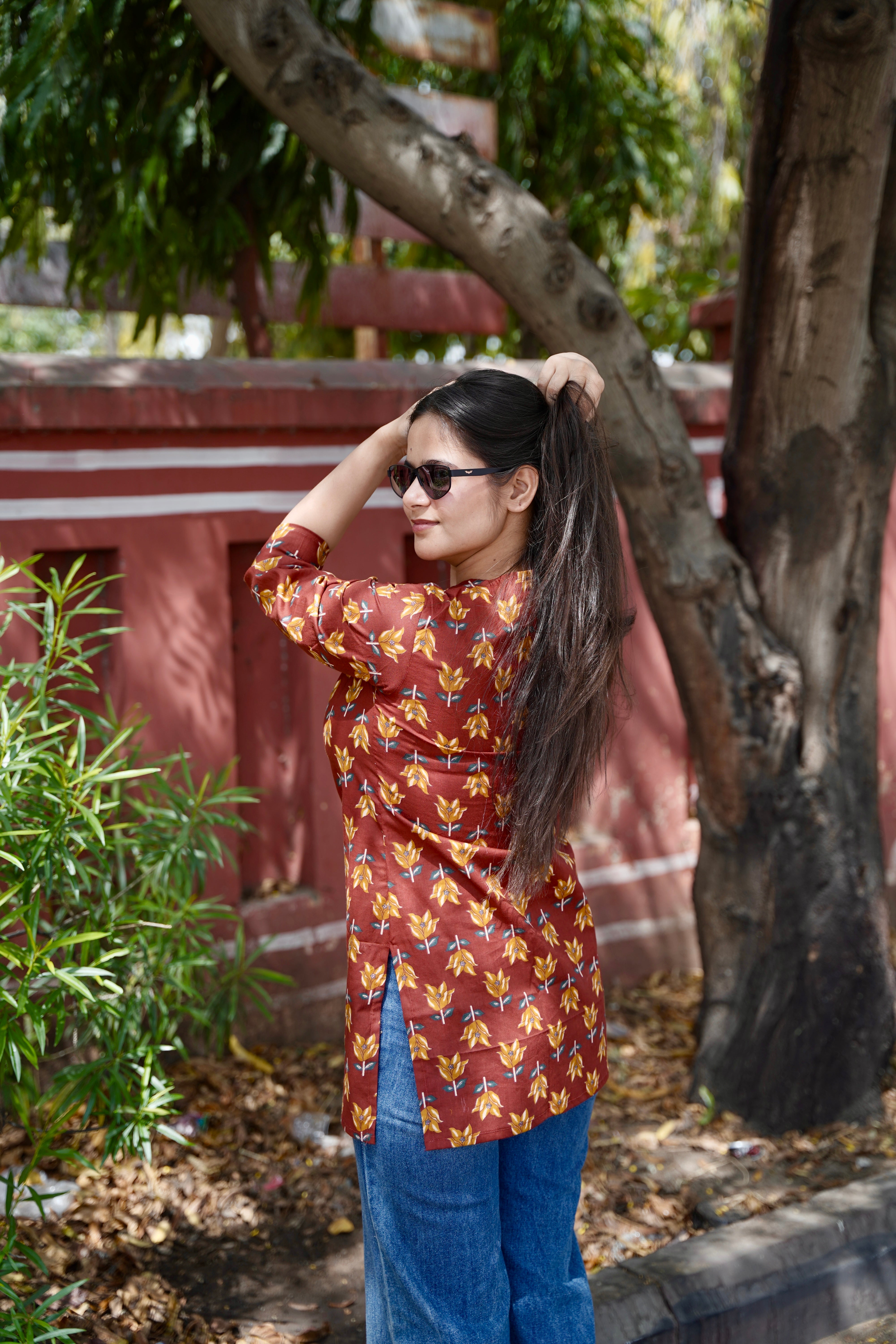 Desi Summer- Brick Red
