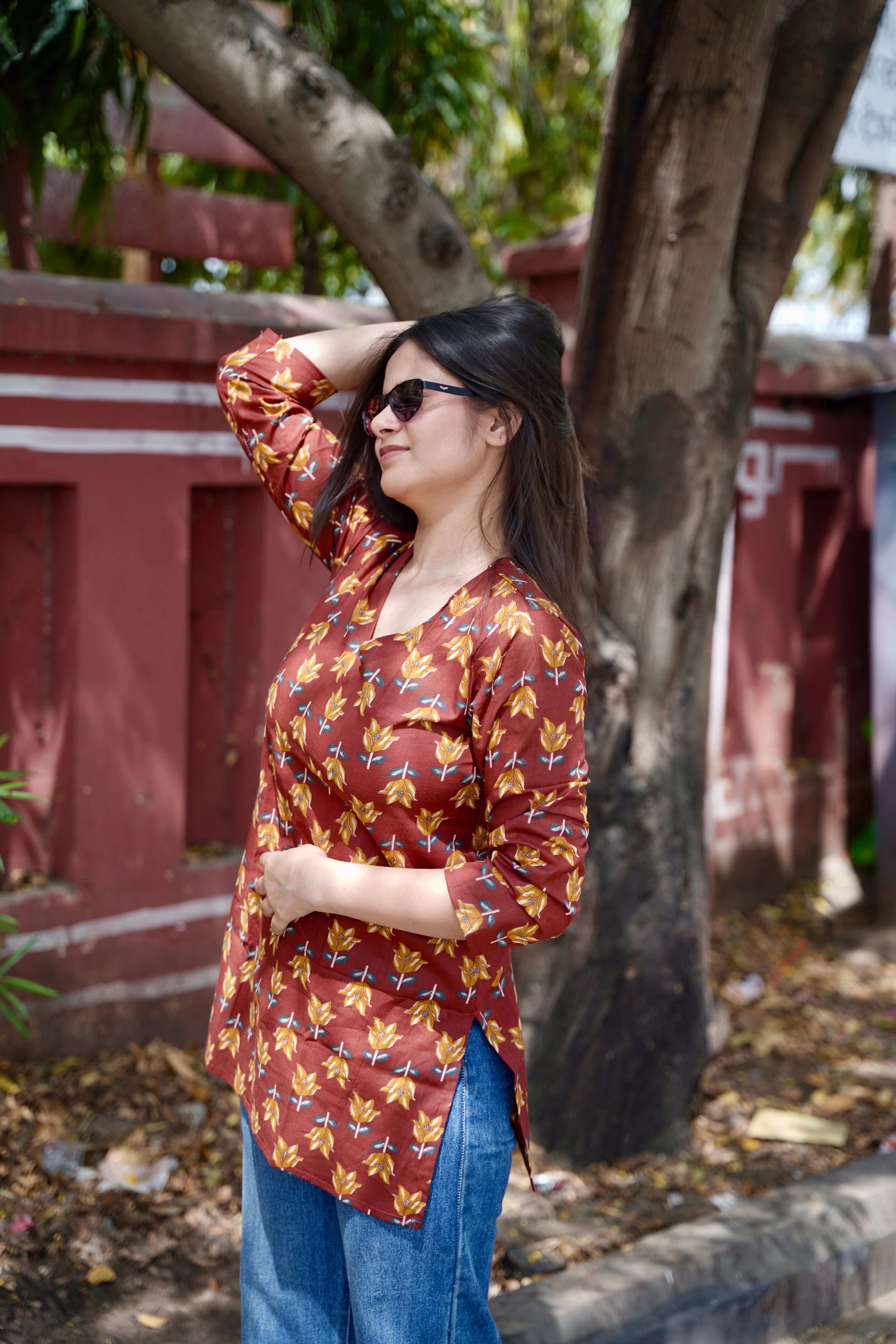 Desi Summer- Brick Red