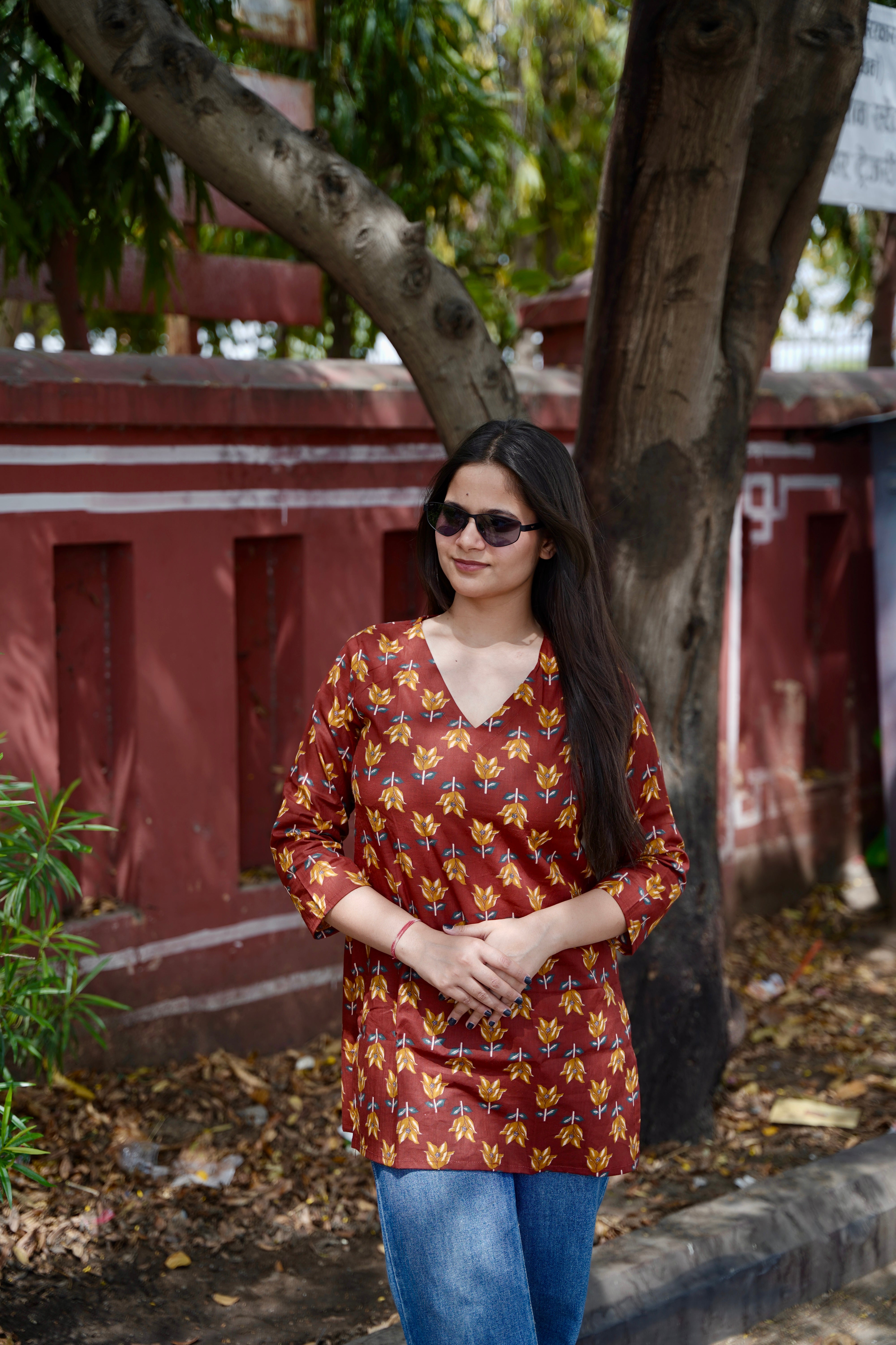 Desi Summer- Brick Red