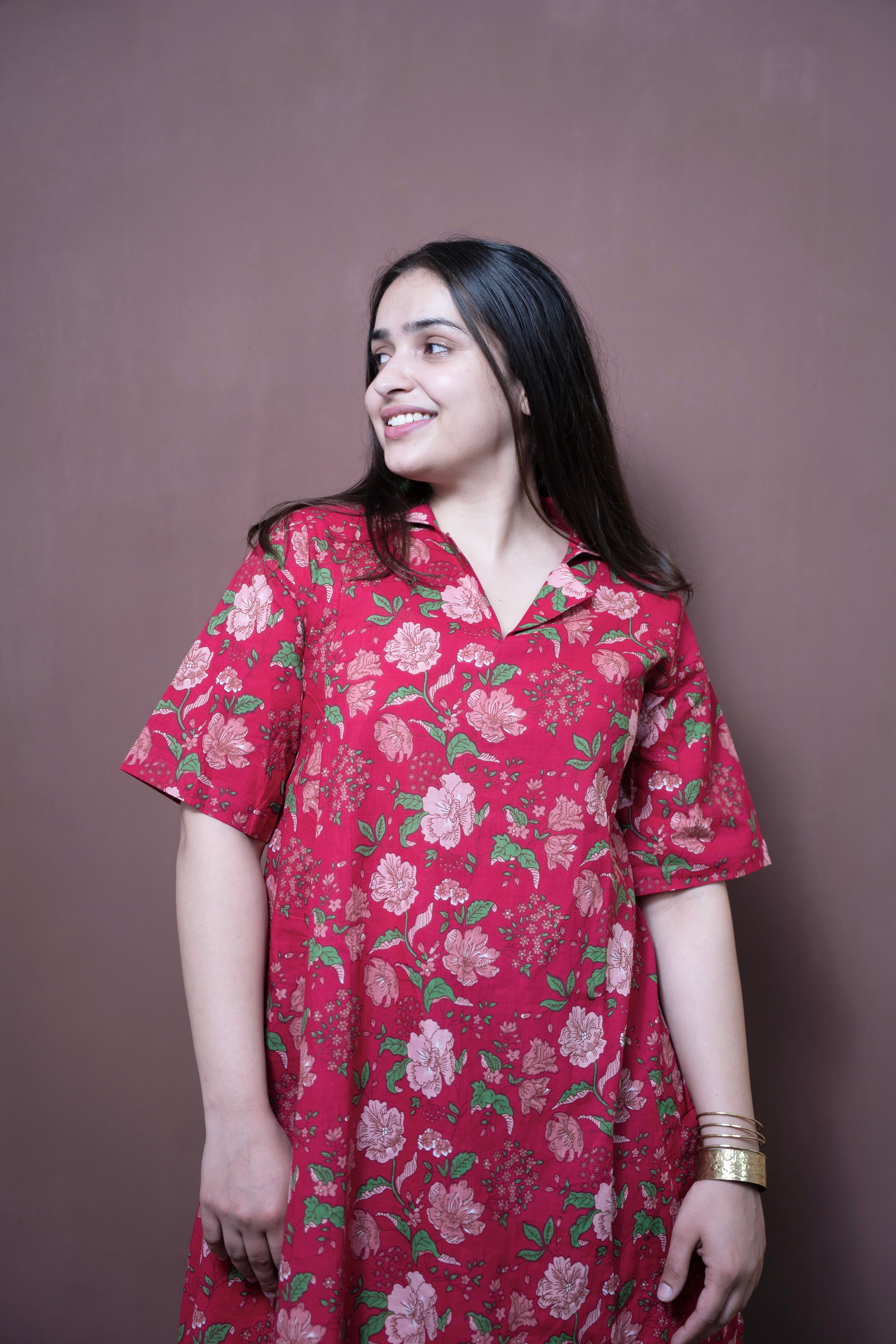 ⁠⁠Blossom Collar Dress