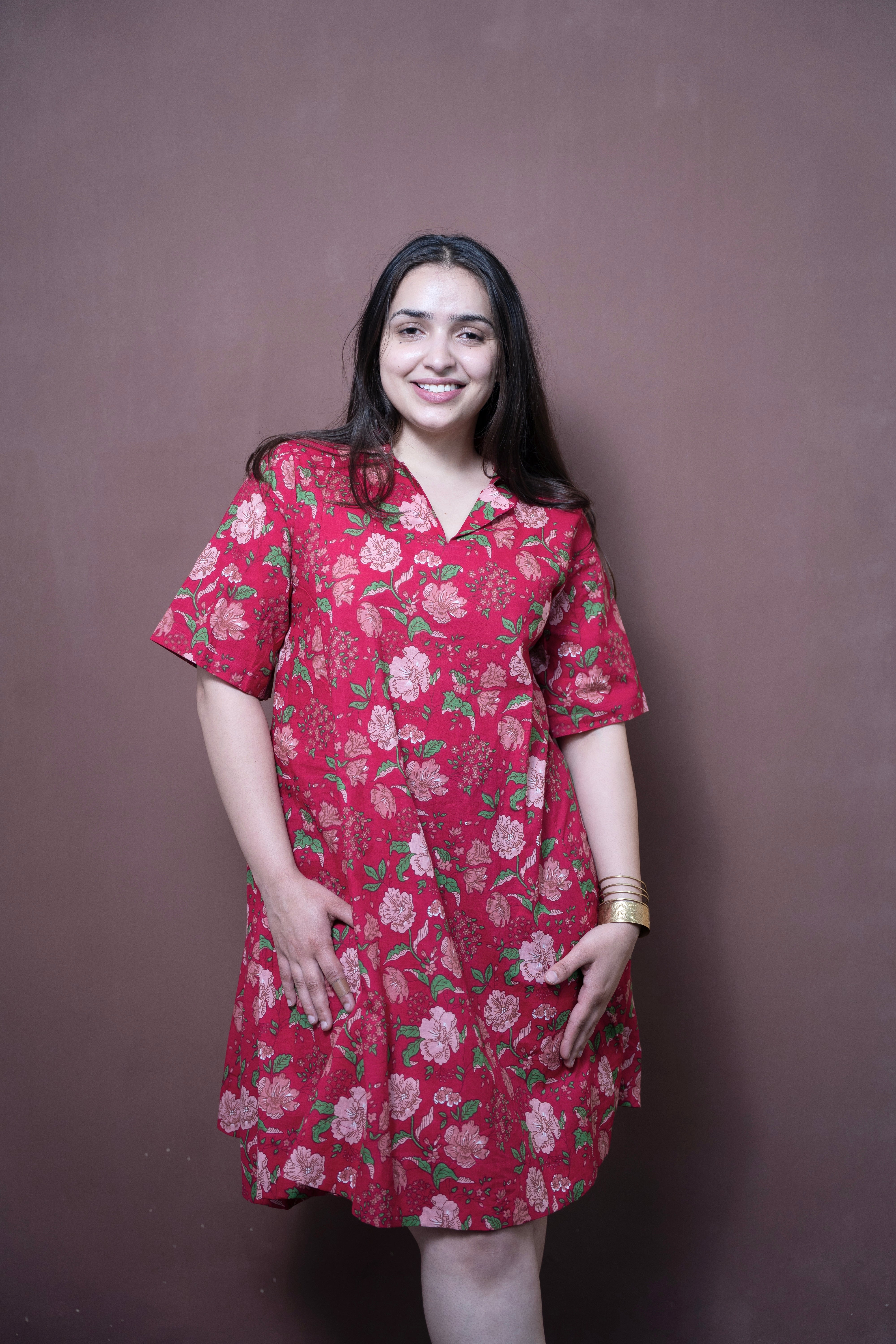 ⁠⁠Blossom Collar Dress