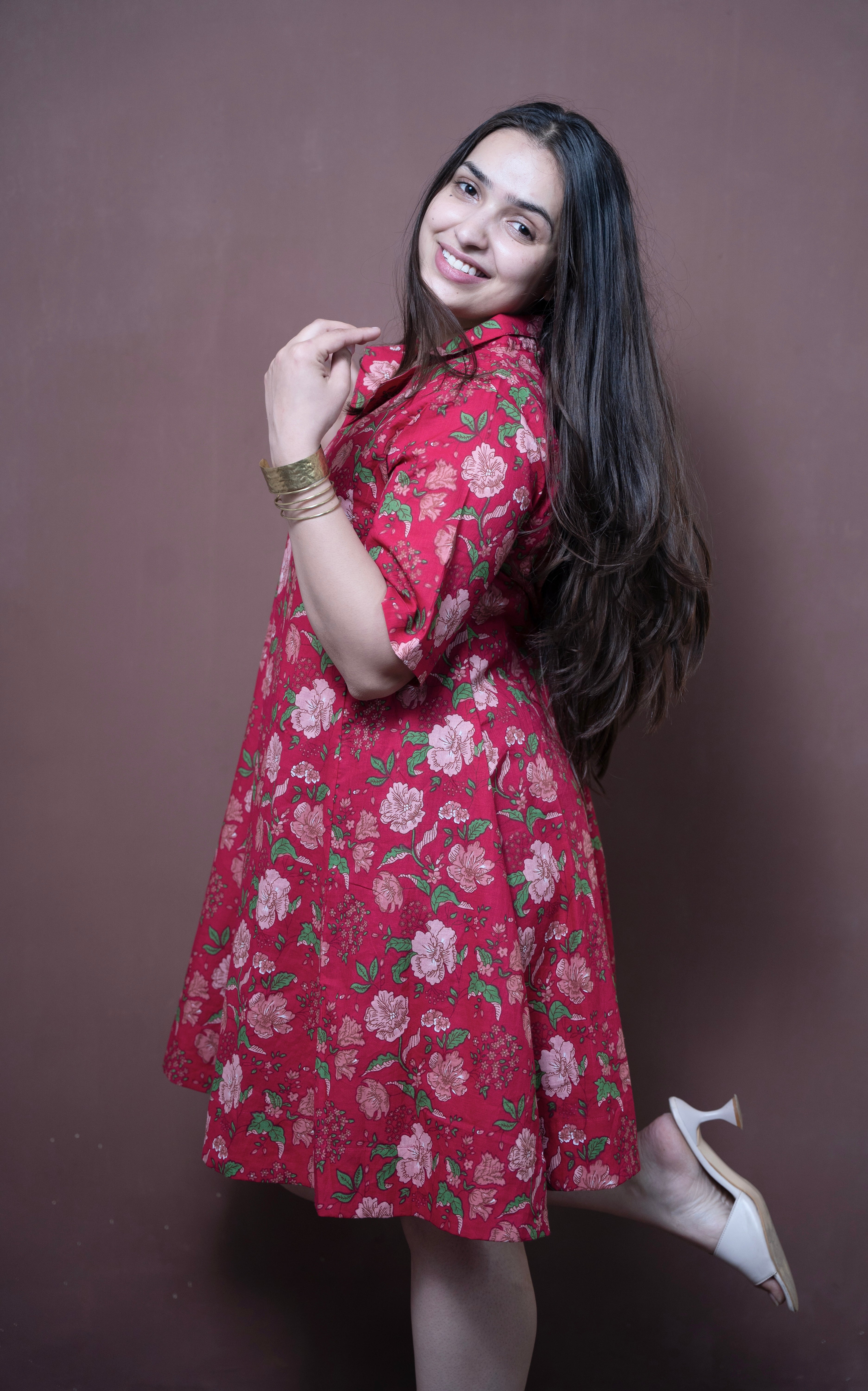 ⁠⁠Blossom Collar Dress