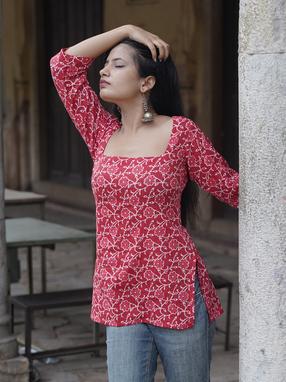Comfortable Corporate Slave Short Kurti for summer fashion