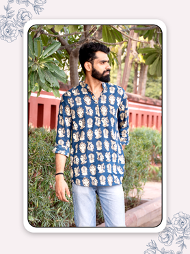 shivansh blue faces kurta
