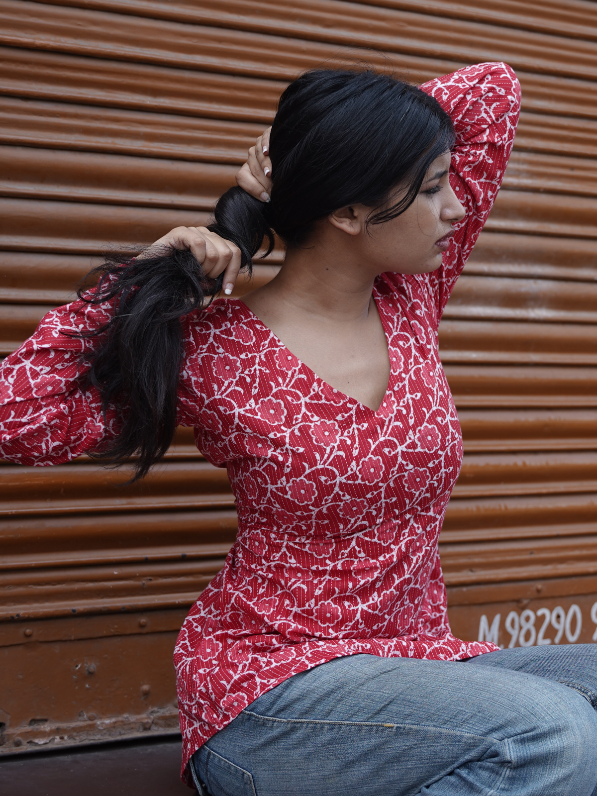 Trendy Laal Ishq Short Kurti for office and casual look