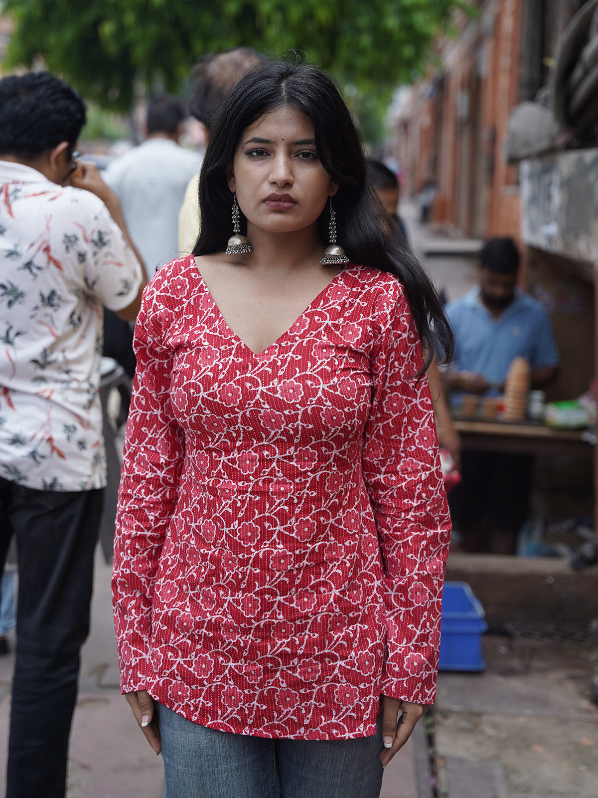 Comfortable Laal Ishq Short Kurti for summer fashion