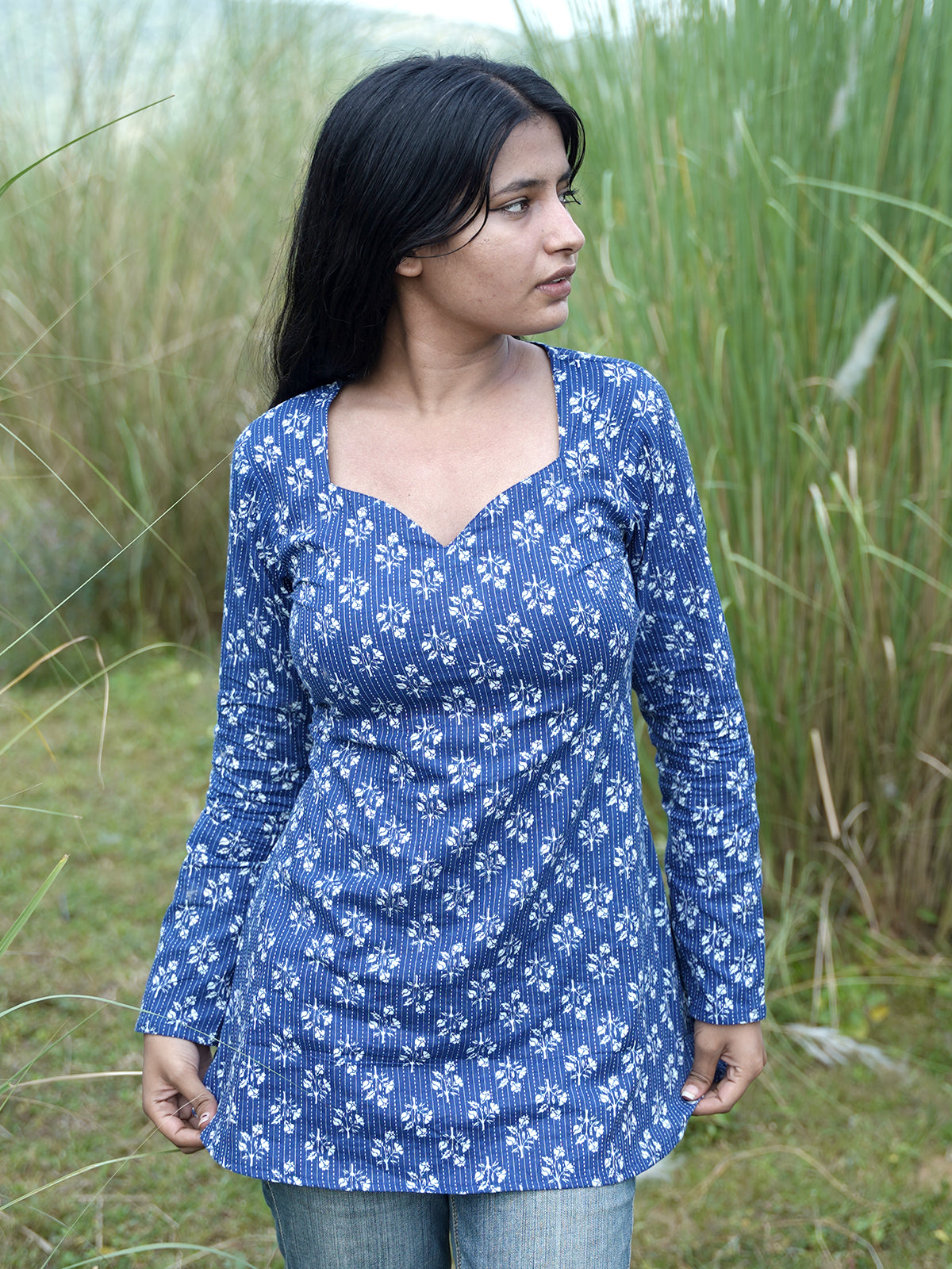 Elegant Vishaka Short Kurti with modern touch